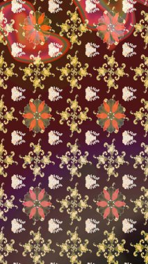 Modern stil dokusu. Çiçek desenli raster, kahverengi çizgi grafik deseni soyut raster arkaplan.