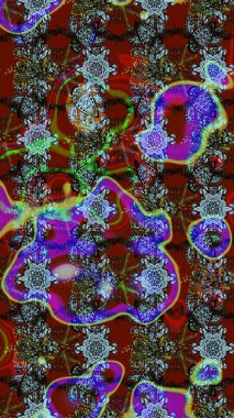 Ev dekoru. Fantezi çiçekli eskiz deseni, doğal duvar kağıdı, çiçek desenli kıvrım çizimi. Paisley el çizimi elementler.