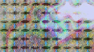 Patlayan çiçekler soyut olarak yerleştirilmiş. Raster deseni. Raster illüstrasyonu. Tarafsız renklerde bahar çiçekleri..