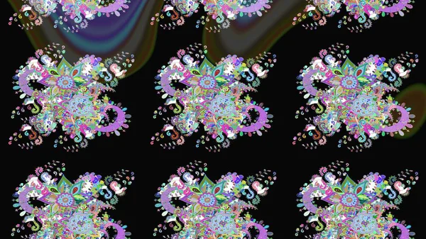 Siyah ve tarafsız çiçekler. Suluboya, elle çizilmiş. Eskiz arkaplan modeli. Raster stoku.