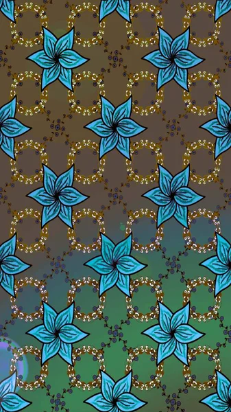 Çiçek arkaplanlı soyut zarafet eskiz deseni. Raster Güzel kumaş deseni.