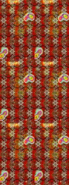 Raster deseni. Organik elementler. Suluboya etkisi. Botanik çizim deseni.