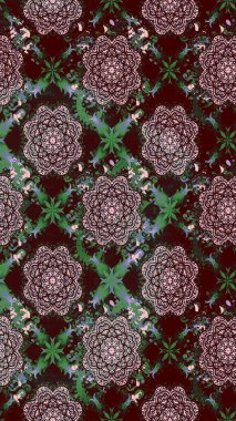 Renkli Bahar Teması eskiz kalıbı. Çiçek deseni. Düz Çiçek Elementleri Tasarımı. Chichi 'nin kumaş kalıbını çiz. Raster illüstrasyonu.