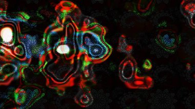 Çiçek çelengi. Raster illüstrasyonu. Kıvırcık, parlak örgü. Eski moda arka plan. Güzel, parlak, pürüzsüz kumaş, tuval. Desen, çizim, çiçek sınırı..