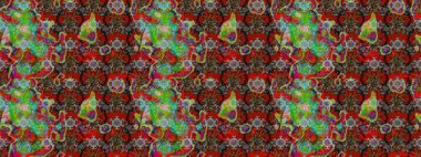 Kırmızı ve kahverengi renkte çiçekler. Çiçek desenli eskiz. Renkli Bahar Teması eskiz kalıbı. Düz Çiçek Elementleri Tasarım Raster illüstrasyonu.