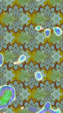 Raster illüstrasyonu. Küçük çiçekteki sevimli çiçek deseni. Çizim.