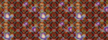 Çiçek desenli çizim. Raster illüstrasyonu. Gri ve kahverengi renkli çiçekler. Asya tekstil tarzında. Raster illüstrasyonu.