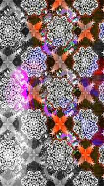 Beautiful watercolor Bouquet of summer flowers sketch pattern. Nice fabric pattern.