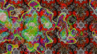 Raster Henna dövme stili. Tekstil, tebrik kartı, boyama kitabı, telefon kılıfı baskısı için kullanılabilir. Etnik Mandala süsü. Hint çiçekli desenli şal desenli..