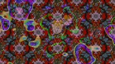 Colour Summer Theme sketch pattern Background. Flat Flower Elements Design. Trendy sketch Floral Pattern In Raster illustration. Beautiful fabric pattern.