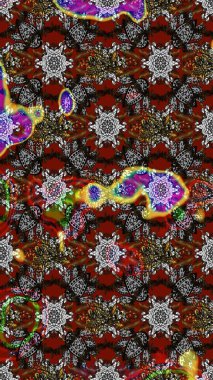 Sanat ilham verici ve kahverengi tarzı çiçekler ve arka plan bırakır. Gri ve kahverengi el çizimi desen. Karalama çiçekleri çizim kalıbı. Raster deseni.