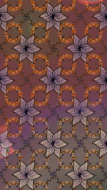 Eskiz geçmişi. Tomurcukları papatya çiçekleri olan sevimli bir çiçek deseni. Eski usul. Miles Fleur, süslü püslü bir süs. Raster illüstrasyonu. Kumaş, tekstil ve duvar kağıdı baskısı için..