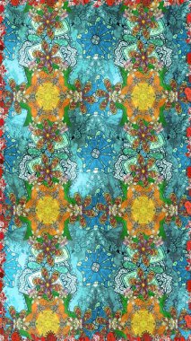 Mavi renkli çiçekler. Düz Çiçek Elementleri Tasarımı. Güzel çiçek deseni. Renkli Bahar Teması çizim şablonu.