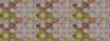 Küçük çiçekte güzel bir desen. Kusursuz. Moda baskıları için zarif bir şablon. Motley illüstrasyonu. Çiçekli yaz çiçekleri. Küçük renkli çiçekler..