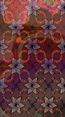 Raster stili kumaş deseni. Çiçekler suluboya çizim deseni.