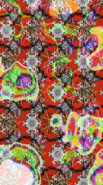 Çiçek deseni duvar kağıdı, desen dolguları ve web sayfası arka planı için kullanılabilir. Şekil verilmiş çiçeklerle eskiz deseni. Süslü zentangle çizim dokusu, soyut çiçeklerle süslenmiş..