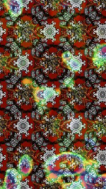 Motley illüstrasyonu. Moda baskıları için zarif bir şablon. Robot resim. Küçük çiçekte güzel bir desen. Küçük renkli çiçekler. Çiçekli bahar çiçekleri.