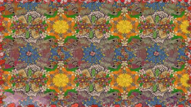 Küçük kahverengi çiçekli oldukça eski bir besin torbası deseni. Tekstil, kumaş, kapaklar, duvar kağıtları, baskı, naylon, koleksiyon defteri, örgü, dekupaj için güzel bir eskiz. Millefleurlar.