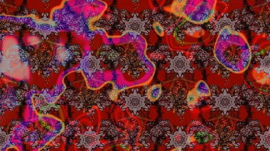 Zarif, parlak ve eskiz kırmızı ve kahverengi desenli. Sabıka fotoğraflarında, bebek kıyafetlerinde, duvar kâğıtlarında, paket kutularında falan kullanılabilir. Raster..