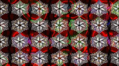 Etnik Mandala havlusu. Raster Henna tarzı. Sınır Kızılderili çiçekli paisley patten. Tebrik kartı geçmişi, boyama kitabı, arkaplan ve tekstil için kullanılabilir. Taslak süsleme izi.