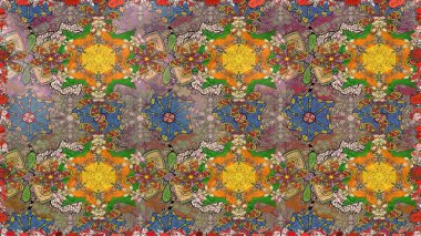 Çiçek kompozisyonu, el boyası, hassas şablon. Sevgililer günü ve tebrik kartı konsepti için şık bir davetiye. Kahverengi renkte manzaralı çiçek deseni. Üst görünüm, yumuşak biçim.