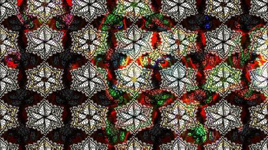 Arkaplan dokusu, duvar kağıdı, siyah ve gri renkli çiçek teması. Kabile sanatı boho baskısı, klasik çiçek arkaplanı. Soyut etnik raster çizim kalıbı.