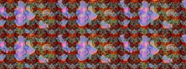 Çiçek. Taslak dekoratif arka plan, çiçek mandala. Kahverengi ve gri renklerde. Raster illüstrasyonu.