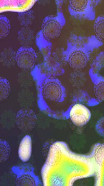 Kahverengi yapraklı yabani çiçekler. Eskiz arkaplan modeli. Raster illüstrasyonu. Suluboya, elle çizilmiş.