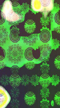 Raster illüstrasyonu. Küçük çiçekteki sevimli çiçek deseni. Güzel karalamalı çiçek desenli çizim. Güzel kumaş deseni.