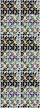 Vadinin gri renkli çiçekleri. Raster dikişsiz çiçek deseni.