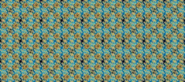 Klasik klasik klasik arka plan. Geleneksel oryantasyon süsü. Kusursuz klasik raster mavisi, sarı, nötr ve altın desenli.