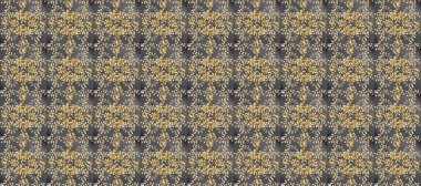 Noel, kar tanesi, yeni yıl 2019. Gri, bej ve kahverengi renklerde altın elementlerle kusursuz klasik desen.