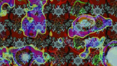 Çiçekli karalama şeklinde Raster çiçek deseni. Yumuşak, bahar çiçekli arka plan. Mavi ve kahverengi renkte çiçekler.