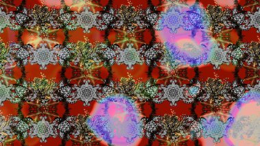 Raster. Kahverengi ve gri renkte güzel çiçekli eskiz deseni, suluboya çiçek deseni, duvar kağıdı, kart veya kumaş için fayanslı..