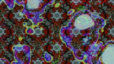 Egzotik çiçekler, mavi ve gri renkler üzerine botanik, parlak klasik doğa. Raster illüstrasyonu. Klasik tropikal doğal elementlerin suluboya seti.