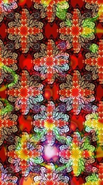 Raster illüstrasyonu. Kırmızı ve kahverengi renklerde. Doğum günü kartı ya da düğün davetiyesi. Çiçekli tebrik kartı. Suluboya çiçek buketi. Çiçek arka planı.