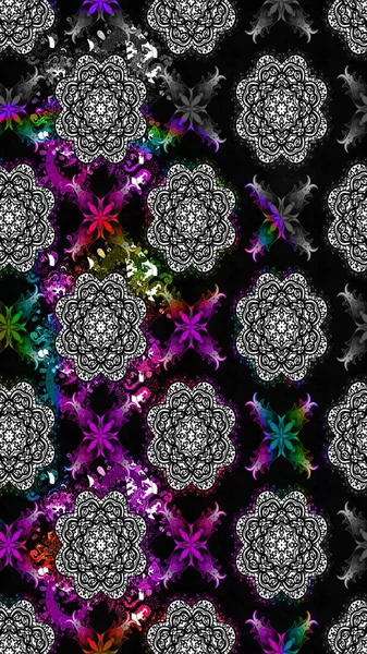 Suluboya desenli çiçek deseni. Moda baskısı. Ton halinde. Dekorasyon ve tasarım için güzel bir desen. Çiçeğin suluboya çizimlerinin zarif deseni.