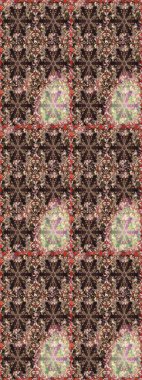 Eskiz arkaplan modeli. Vadinin çiçekleri kahverengi ve bej renklerde. Suluboya, elle çizilmiş. Raster - stok.