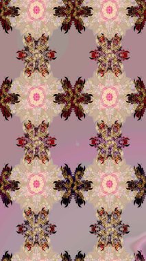 Raster Yumuşak kumaş deseni. Çiçeksel nötr çizim kalıbı. Klasik taslak çizimi. Raster çiçek izi..