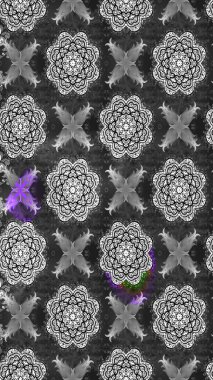 Tarafsız ve gri renkler üzerine çiçek desenli çizimler, el yapımı papatyalar, papatyalar. Tekrarlanan çiçek arkaplanı, zarif nötr ve gri çiçek duvar kağıdı.