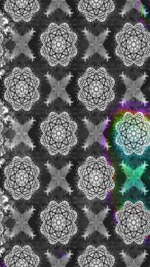 Küçük çiçekteki sevimli çiçek deseni. Raster illüstrasyonu. Güzel kumaş deseni. Güzel karalamalı çiçek deseni çiz..