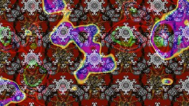 Raster illüstrasyonu. Dekorasyon ve tasarım için güzel bir desen. Suluboya çizim kalıbı. Çiçeğin suluboya çizimlerinin mükemmel deseni. Eski model. Moda yazdırma.