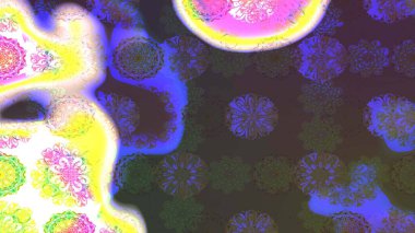 Etnik Mandala süsü. Raster Henna dövme stili. Kızılderili desenli desenli desenli şal deseni. Tekstil, tebrik kartı, boyama kitabı, telefon kılıfı baskısı için kullanılabilir.