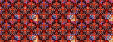 Renkli Bahar Teması eskiz kalıbı. Güzel kumaş deseni. Düz Çiçek Elementleri Tasarımı. Raster illüstrasyonunda çiçek deseni çizimi.