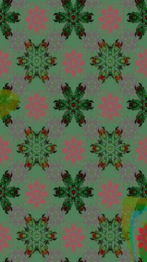 Çiçekli yeşil renkte bir çiçek deseni çiz. Suluboya tarzında yeşil renkte çiçekler.