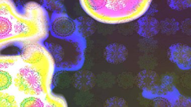 Etnik Mandala süsü. Raster Henna dövme stili. Kızılderili desenli desenli desenli şal deseni. Tekstil, tebrik kartı, boyama kitabı, telefon kılıfı baskısı için kullanılabilir.