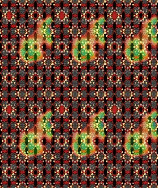 Küçük çiçekteki sevimli çiçek deseni. Güzel karalamalı çiçek desenli çizim. Raster illüstrasyonu. Güzel kumaş deseni.