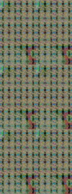 Kumaş desenli papatya çiçeği detayı. Tarafsız ve yeşil renkte çiçekler.