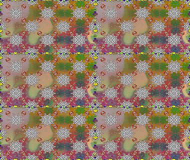 Suluboya kusursuz desen. Moda baskısı. Eski model. Dekorasyon ve tasarım için güzel bir desen. Raster illüstrasyonu. Çiçeğin suluboya çizimlerinin zarif deseni.