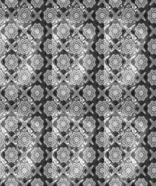 Tarafsız ve gri el çizimi desen. Raster deseni. Sanat inspineutral ve gri stil çiçekler ve yapraklar. Karalama çiçekleri çizim deseni.